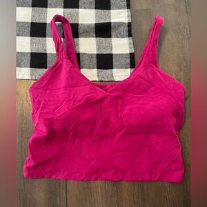 Lululemon Athletica Fuchsia Align Tank Top/Sports Bra